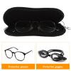 COHEALI 1pc Neoprene Eyeglass Storage Zipper Bag Sunglasses Pouch for Safe Glasses Compact Black Glasses Container for Travel and Daily Use view 3