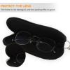 COHEALI 1pc Neoprene Eyeglass Storage Zipper Bag Sunglasses Pouch for Safe Glasses Compact Black Glasses Container for Travel and Daily Use view 4