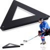 Deekin Hockey Passer Training Aid Hockey Passer Rebounder Heavy Duty Passing Trainer with Rubber Rebounder for Improves Puck Control Passing Shooting One-timers Works on and Off Ice (Triangle) view 1