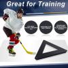 Deekin Hockey Passer Training Aid Hockey Passer Rebounder Heavy Duty Passing Trainer with Rubber Rebounder for Improves Puck Control Passing Shooting One-timers Works on and Off Ice (Triangle) view 3