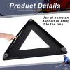 Deekin Hockey Passer Training Aid Hockey Passer Rebounder Heavy Duty Passing Trainer with Rubber Rebounder for Improves Puck Control Passing Shooting One-timers Works on and Off Ice (Triangle) view 4
