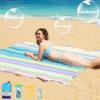 BYDOLL Beach Blanket 78''X81'' Waterproof Sandproof Suits1-4 Adults Oversized Lightweight Large Blanket Picnic Mat for Beach Sand Free Travel Camping Hiking Picnic view 3