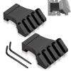 Bontok Picatinny Offset Rail Mounts, 45 Degree Picatinny Offset Aluminum Rail Low Profile Mount for lashlight Laser Sights Optics view 1