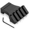 Bontok Picatinny Offset Rail Mounts, 45 Degree Picatinny Offset Aluminum Rail Low Profile Mount for lashlight Laser Sights Optics view 1