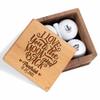 Personalized Golf Gift for Husband Boyfriend - Custom Golf Set with Nice Balls and Luxury Wooden Box - Unique Gift Ideas for Golfer, Golf Lover, Golf Coach, Boss on Anniversary, Birthday, Retirement view 1