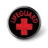 Lifeguard Brooch Pins Fashion Metal Badge Vintage Pin Gifts for Women Men Clothes Crafts, Round view 1