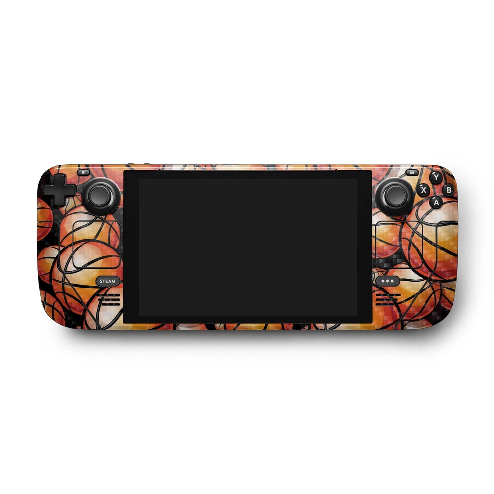 MightySkins Carbon Fiber Skin Compatible with Valve Steam Deck - Basketball Life | Protective, Durable Textured Carbon Fiber Finish | Easy to Apply, Remove, and Change Styles | Made in The USA