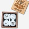 Gladsico Personalized Golf Gift for Golfer - Custom Set with Nice Balls and Luxury Wooden Box Unique Ideas Him, Her, Lover, Coach, Boss, Couple on Anniversary, Birthday, Retirement view 2