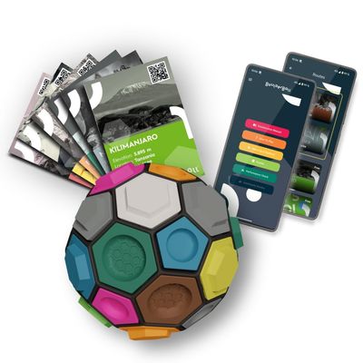 BOULDER BALL BOULDERBALL Basic 3D Climbing Ball, World Novelty, Climbing in The Tiniest Space - Concentration, Creativity, Dexterity, Puzzle Ball Toy, Bouldering Gifts, Portable Climbing Game