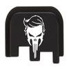 NDZ Performance Slide Cover Back Plate for CZ P10 Models P10 S, P10 SC, P10 C, & P10 F, Laser Engraved in Black - Trump Skull view 1
