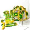 AMAZING HORSE STUFF Double Horse Nylon Driving Harness in Yellow & Green (Full) Double Horse Nylon Driving Harness in Yellow & Green (Full, Cob, Pony, Shetland & Mini) (Full) view 2