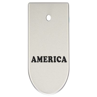 NDZ Performance Magazine Base Plate Finger Extension for CZ P10 S, SC, C, F  Fits 9mm 10 Rd Magazines  Anodized Aluminum  Laser Engraved  Made in USA, Silver, America Text