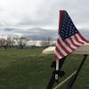 Caddie Buddy American Flag Golf Cart Mount view 3