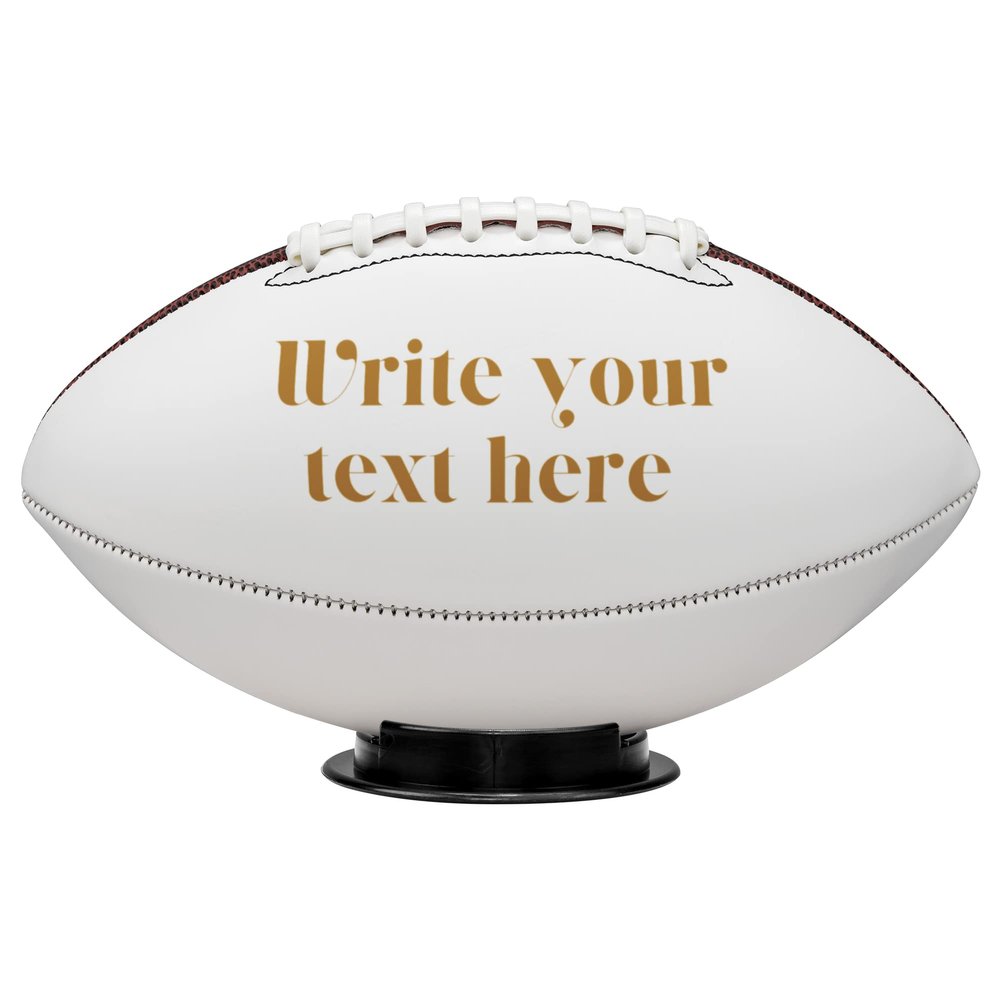 Personalized Football Team Quote for Son Nephew Sports Fans Customized To My Son Football Photo Game Accessories for Son from Dad Mom Custom Sports Ball Fans Picture Accessories