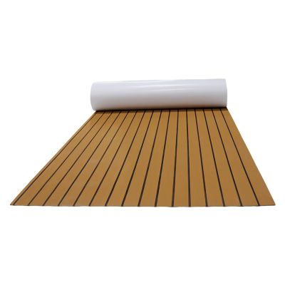 Gdrasuya10 95" x 24" Boat Flooring EVA Foam Decking Sheet Faux Marine Mat Carpet Tops Seating Non-Slip Self-Adhesive Flooring Material for Motorboat RV Yacht Kayak Swimming Pool