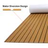 Gdrasuya10 95" x 24" Boat Flooring EVA Foam Decking Sheet Faux Marine Mat Carpet Tops Seating Non-Slip Self-Adhesive Flooring Material for Motorboat RV Yacht Kayak Swimming Pool view 4