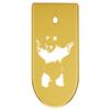 NDZ Performance Magazine Base Plate Finger Extension for CZ P10 S, SC, C, F  Fits 9mm 10 Rd Magazines  Anodized Aluminum  Laser Engraved  Made in USA, Gold, Panda with Guns Outline view 1