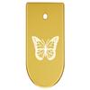 NDZ Performance Magazine Base Plate Finger Extension for CZ P10 S, SC, C, F  Fits 9mm 10 Rd Magazines  Anodized Aluminum  Laser Engraved  Made in USA, Gold, Butterfly view 1