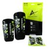 Alpha Soccer Shin Guards - Soccer Protective Gear, Lightweight Shin Guard Set with Single Straps (S/M, Legends Stickers) view 2