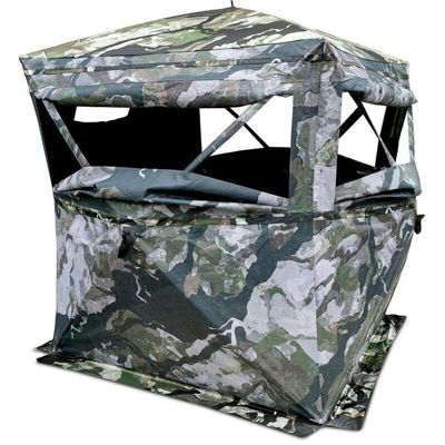 Primos Hunting Primos Full Frontal Hunting Blind, One Way See-Through Ground Blind in Veil Camo