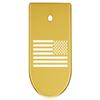 NDZ Performance Magazine Base Plate Finger Extension for CZ P10 S, SC, C, F  Fits 9mm 10 Rd Magazines  Anodized Aluminum  Laser Engraved  Made in USA, Gold, US Battle Flag view 1