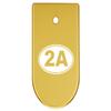 NDZ Performance Magazine Base Plate Finger Extension for CZ P10 S, SC, C, F  Fits 9mm 10 Rd Magazines  Anodized Aluminum  Laser Engraved  Made in USA, Gold, 2A Second Amendment Emblem view 1