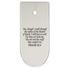 NDZ Performance Magazine Base Plate Finger Extension for CZ P10 S, SC, C, F  Fits 9mm 10 Rd Magazines  Anodized Aluminum  Laser Engraved  Made in USA, Silver, Bible Psalm 23:4 view 1