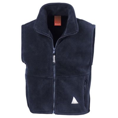 Result R37JY Kids Polartherm Fleece Bodywarmer - Navy - 12-14 Years