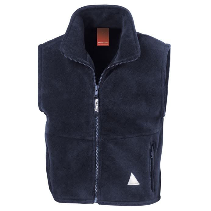 Result R37JY Kids Polartherm Fleece Bodywarmer - Navy - 12-14 Years