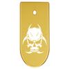 NDZ Performance Magazine Base Plate Finger Extension for CZ P10 S, SC, C, F  Fits 9mm 10 Rd Magazines  Anodized Aluminum  Laser Engraved  Made in USA, Gold, Skull Biohazard 1 view 1
