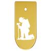 NDZ Performance Magazine Base Plate Finger Extension for CZ P10 S, SC, C, F  Fits 9mm 10 Rd Magazines  Anodized Aluminum  Laser Engraved  Made in USA, Gold, Fireman's Prayer view 1