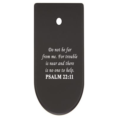 NDZ Performance Magazine Base Plate Finger Extension for CZ P10 S, SC, C, F Fits 9mm 10 Rd Magazines Anodized Aluminum Laser Engraved Made in USA, Black, Bible Psalm 22:11