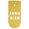 NDZ Performance Magazine Base Plate Finger Extension for CZ P10 S, SC, C, F  Fits 9mm 10 Rd Magazines  Anodized Aluminum  Laser Engraved  Made in USA, Gold, John 3:16 view 1