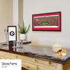 Georgia Bulldogs Football - 44x18-inch Double Mat, Deluxe Framed Picture by Blakeway Panoramas view 2