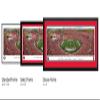 Georgia Bulldogs Football - 44x18-inch Double Mat, Deluxe Framed Picture by Blakeway Panoramas view 4