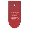 NDZ Performance Magazine Base Plate Finger Extension for CZ P10 S, SC, C, F  Fits 9mm 10 Rd Magazines  Anodized Aluminum  Laser Engraved  Made in USA, Red, Bible Hebrews 6:19 view 1