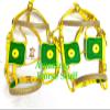 AMAZING HORSE STUFF Double Horse Nylon Driving Harness in Yellow & Green (Full) Double Horse Nylon Driving Harness in Yellow & Green (Full, Cob, Pony, Shetland & Mini) (Mini) view 3