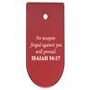 NDZ Performance Magazine Base Plate Finger Extension for CZ P10 S, SC, C, F  Fits 9mm 10 Rd Magazines  Anodized Aluminum  Laser Engraved  Made in USA, Red, Bible Isaiah 54:17 view 1