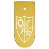 NDZ Performance Magazine Base Plate Finger Extension for CZ P10 S, SC, C, F  Fits 9mm 10 Rd Magazines  Anodized Aluminum  Laser Engraved  Made in USA, Gold, US Army 75th Ranger Regiment view 1