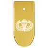 NDZ Performance Magazine Base Plate Finger Extension for CZ P10 S, SC, C, F  Fits 9mm 10 Rd Magazines  Anodized Aluminum  Laser Engraved  Made in USA, Gold, Airborne Jump Wings view 1