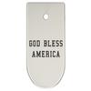NDZ Performance Magazine Base Plate Finger Extension for CZ P10 S, SC, C, F  Fits 9mm 10 Rd Magazines  Anodized Aluminum  Laser Engraved  Made in USA, Silver, God Bless America Text view 1
