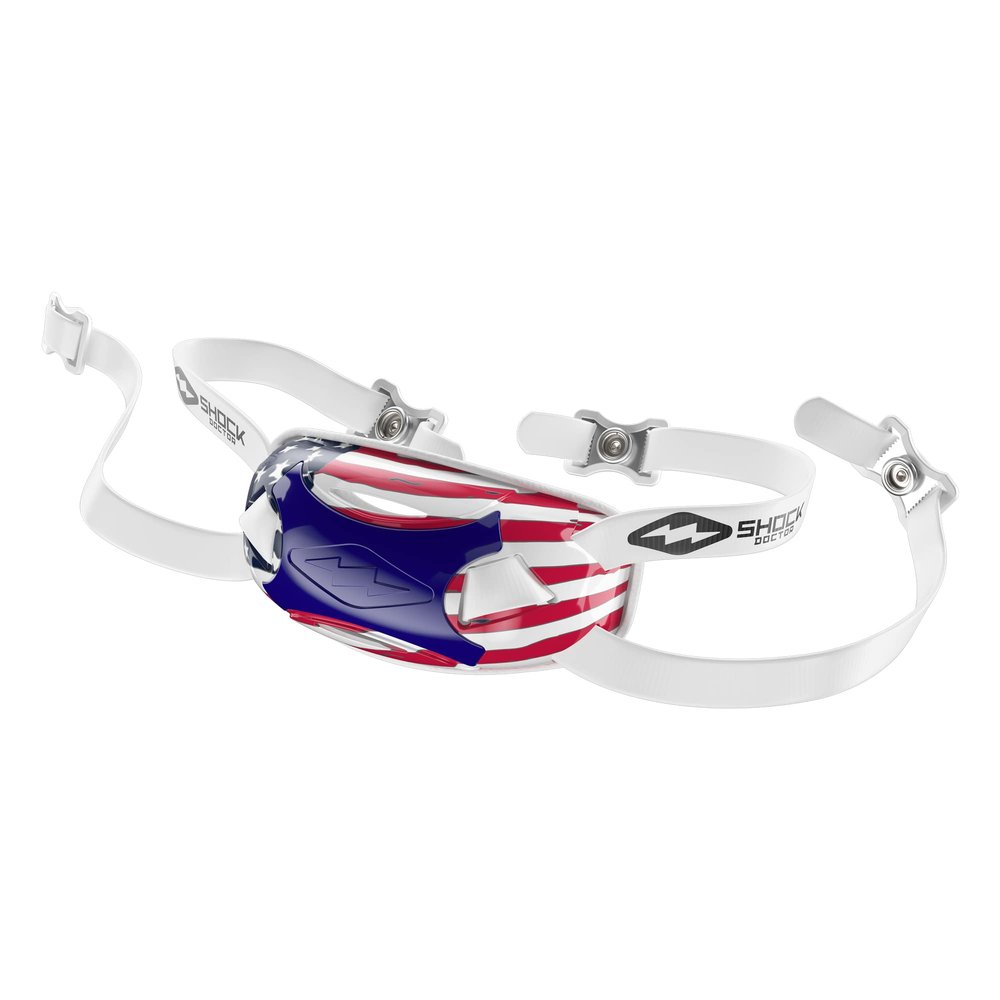 Shock Doctor Showtime Chin Strap Limited Edition YTH Flag OSFM