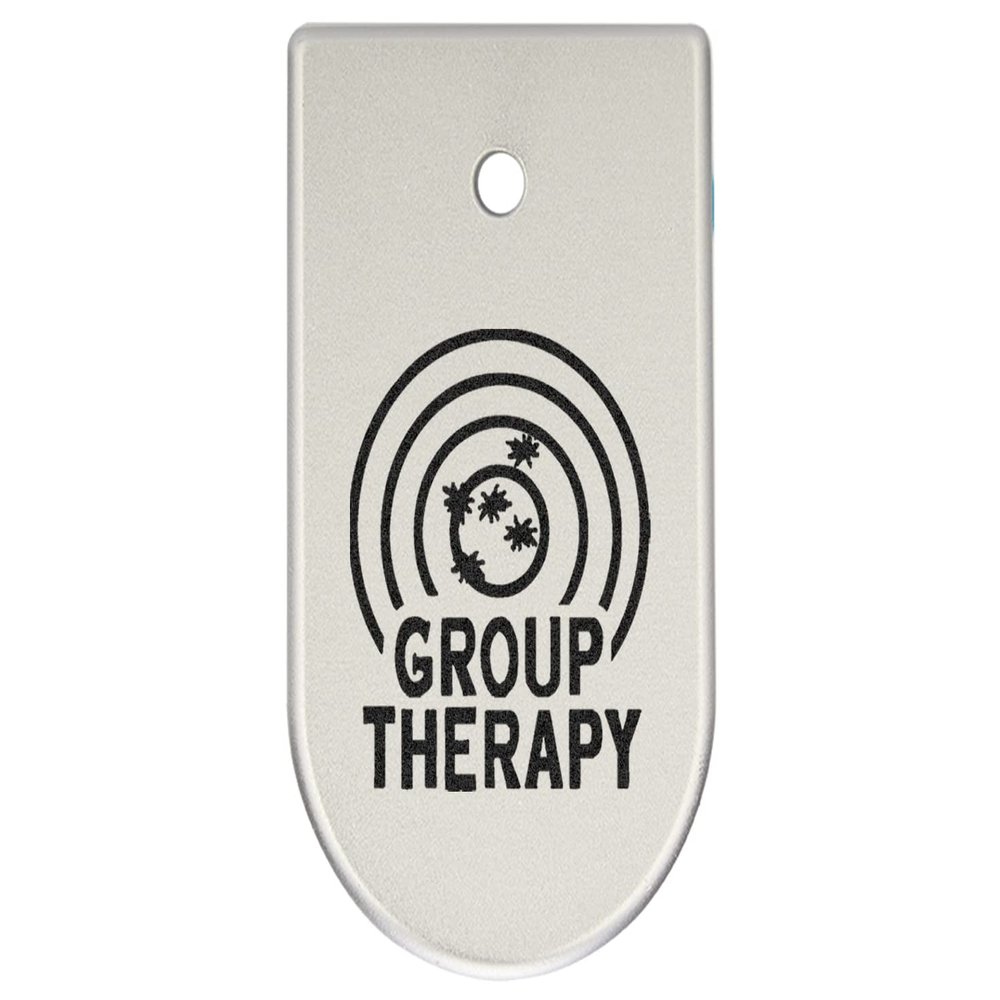 NDZ Performance Magazine Base Plate Finger Extension for CZ P10 S, SC, C, F  Fits 9mm 10 Rd Magazines  Anodized Aluminum  Laser Engraved  Made in USA, Silver, Group Therapy Target