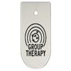 NDZ Performance Magazine Base Plate Finger Extension for CZ P10 S, SC, C, F  Fits 9mm 10 Rd Magazines  Anodized Aluminum  Laser Engraved  Made in USA, Silver, Group Therapy Target view 1