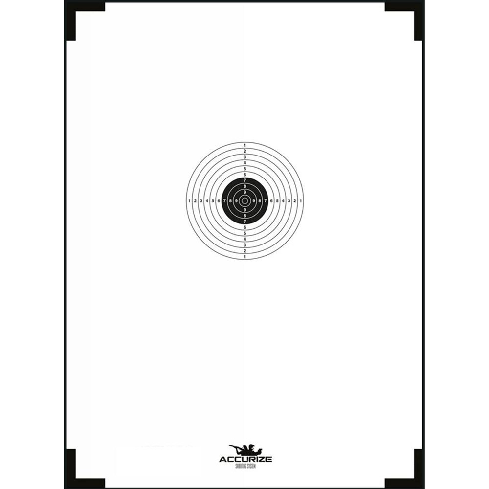 Accurize Shooting Target Pistol 25m ISSF 9.65/5m