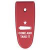 NDZ Performance Magazine Base Plate Finger Extension for Smith & Wesson M&P Shield EZ 9mm, Laser Engraved Aluminum in Red - Come and Take It Cannon Text 2 Line view 1