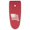 NDZ Performance Magazine Base Plate Finger Extension for Smith & Wesson M&P Shield EZ 9mm, Laser Engraved Aluminum in Red - US Wave Flag view 1
