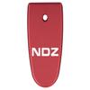 NDZ Performance Magazine Base Plate Finger Extension for Smith & Wesson M&P Shield EZ 9mm, Laser Engraved Aluminum in Red - NDZ Logo view 1