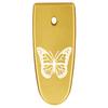 NDZ Performance Magazine Base Plate Finger Extension for Smith & Wesson M&P Shield EZ 9mm, Laser Engraved Aluminum in Gold - Butterfly view 1
