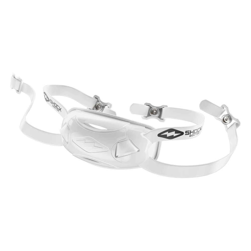 Showtime Chin Strap Solid White OSFM